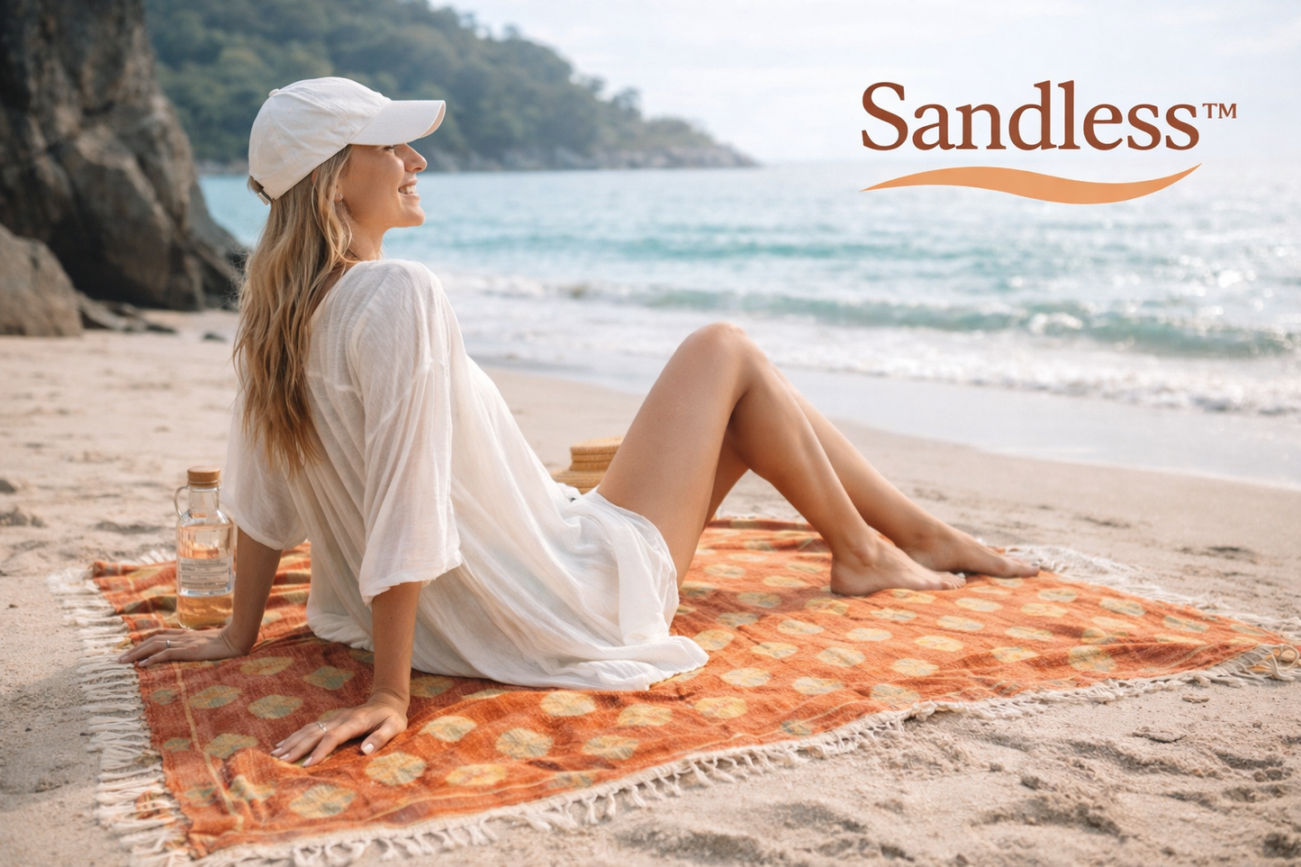 Sandless™ Checkered Beach Towel & Bag