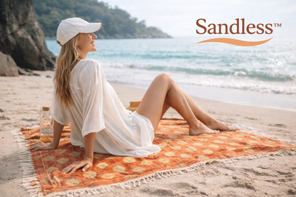 Sandless™ Checkered Beach Towel & Bag