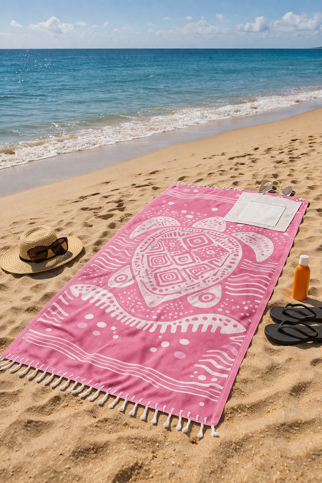 Sandless™ Turtle Beach Towel & Bag 🐢