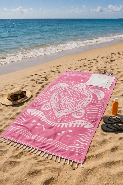 Sandless™ Turtle Beach Towel & Bag 🐢