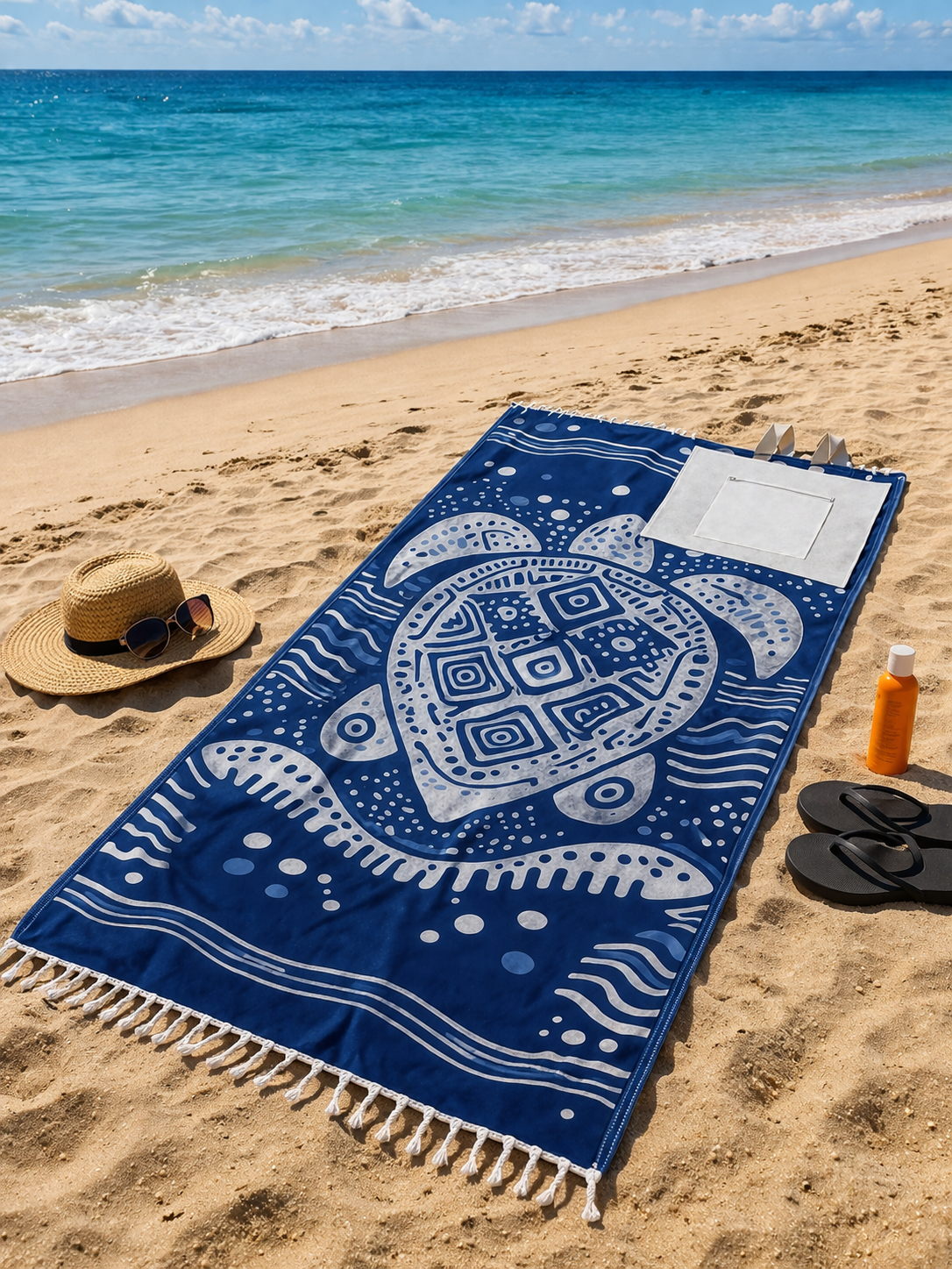 Sandless™ Turtle Beach Towel & Bag 🐢