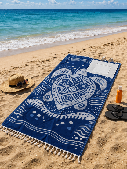 Sandless™ Turtle Beach Towel & Bag 🐢