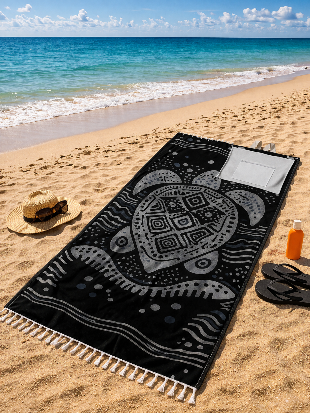 Sandless™ Turtle Beach Towel & Bag 🐢