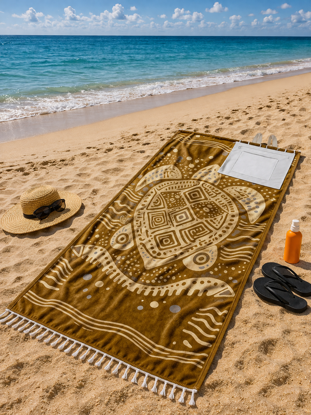Sandless™ Turtle Beach Towel & Bag 🐢